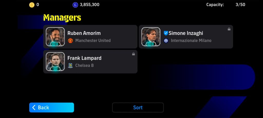 Efootball Mobile account Managers