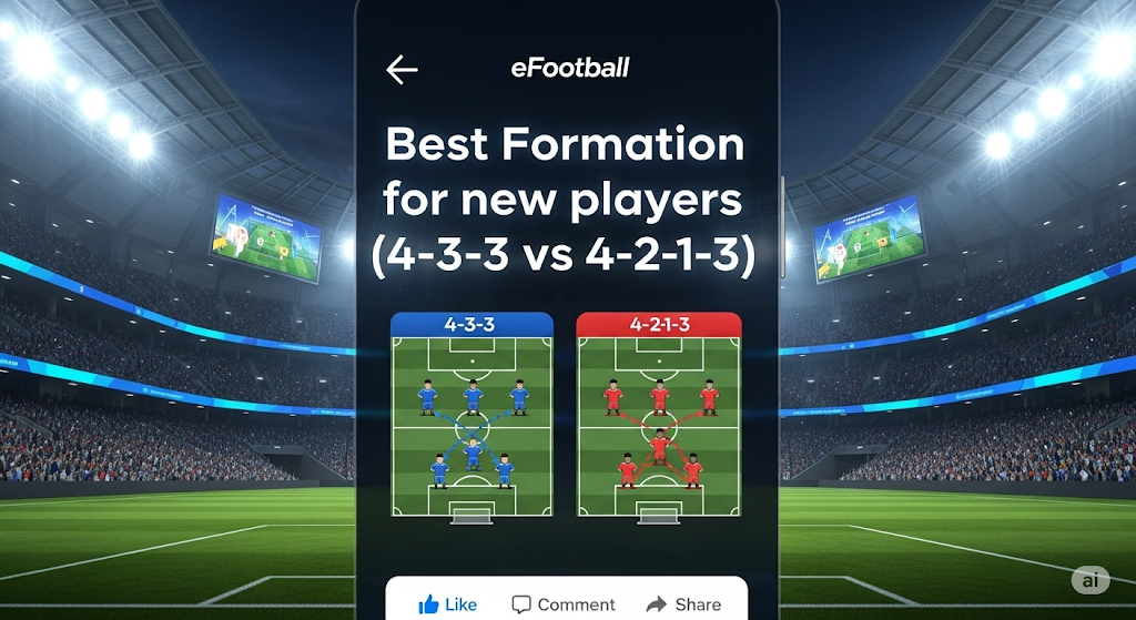 You are currently viewing Best Formations for eFootball Players(4-3-3 vs. 4-2-1-3)