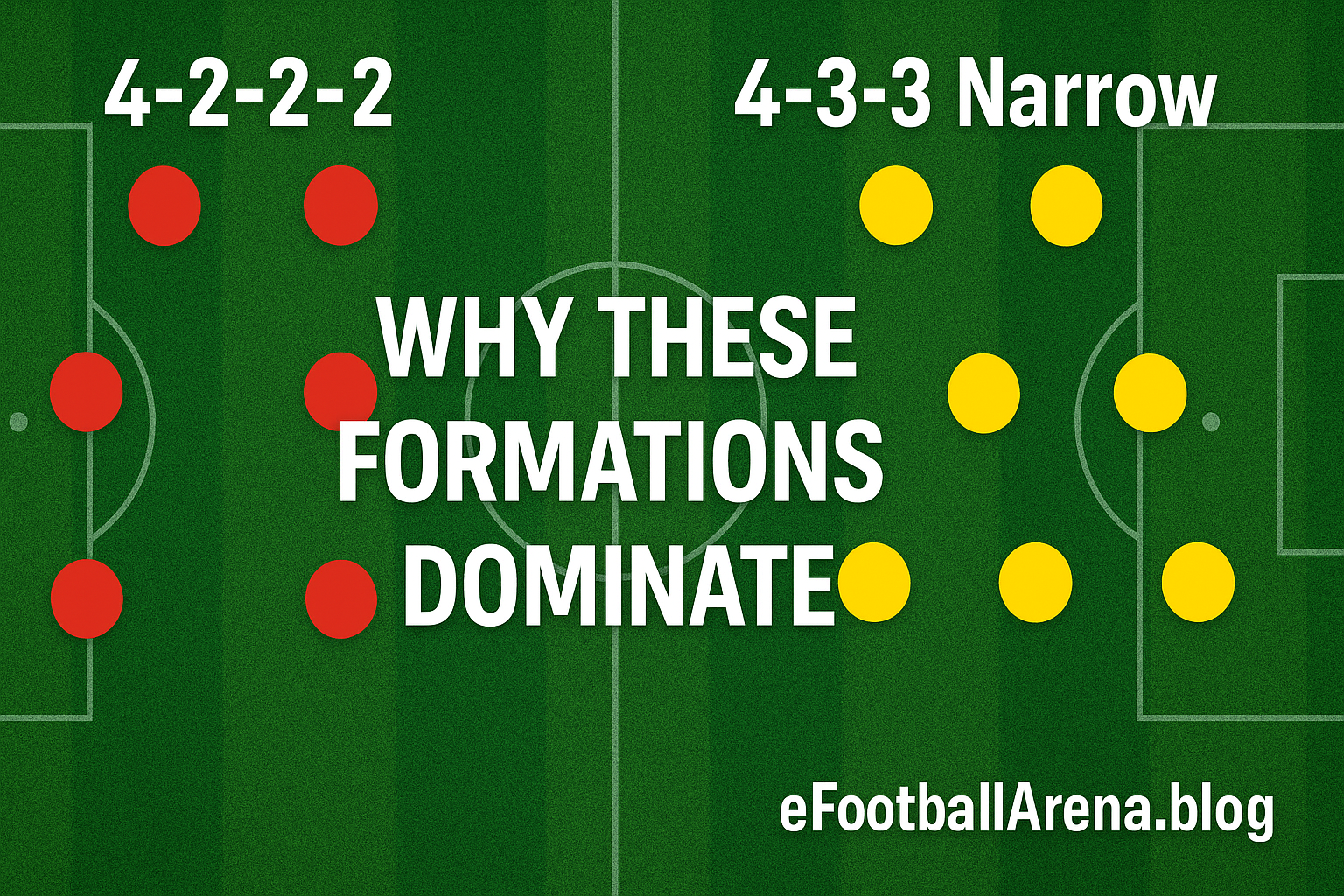 Read more about the article Why 4-2-2-2 & 4-3-3 Narrow Formations Still Dominate the Meta in eFootball