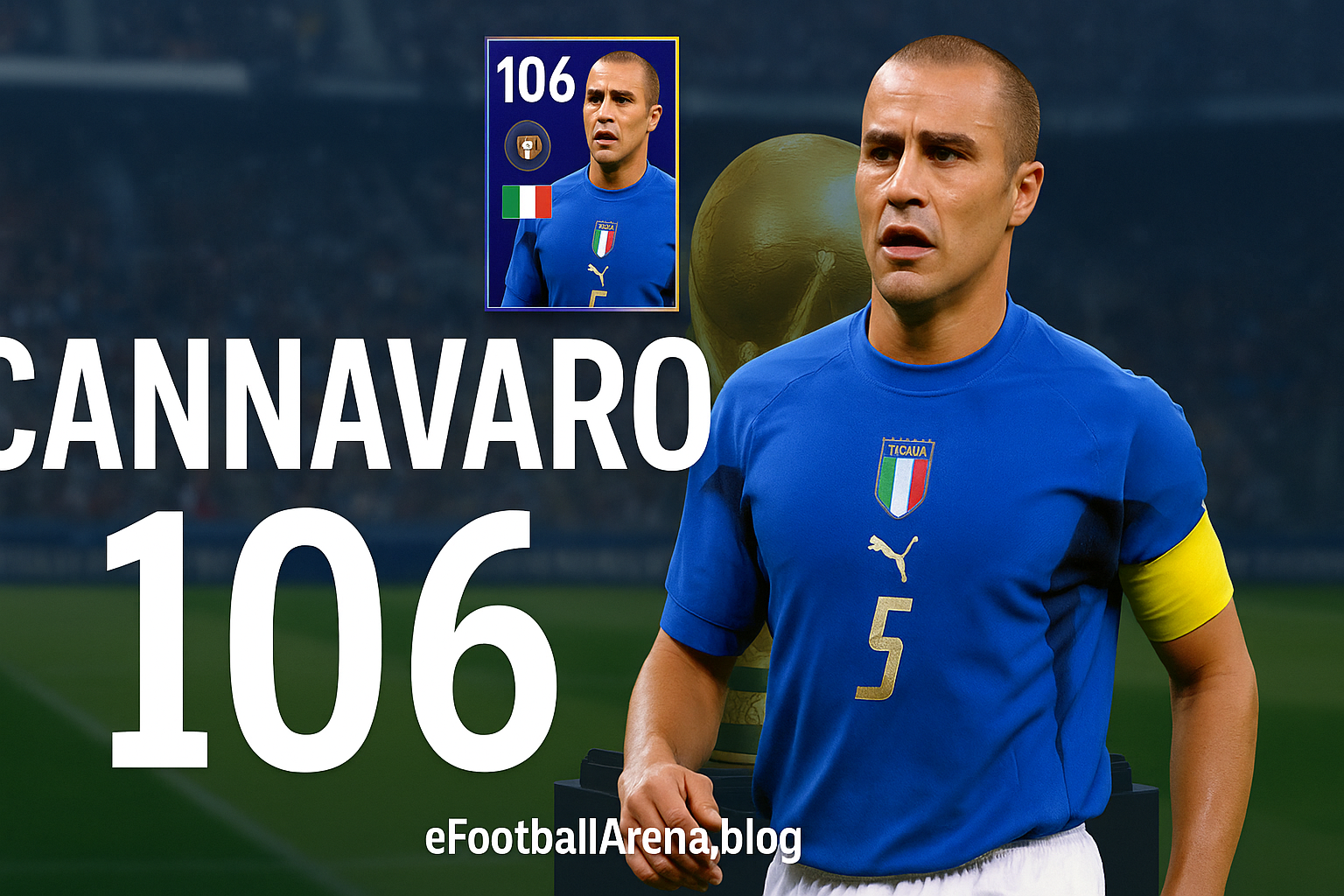 Read more about the article Fabio Cannavaro 106 OVR in eFootball Mobile 2025: Player Review
