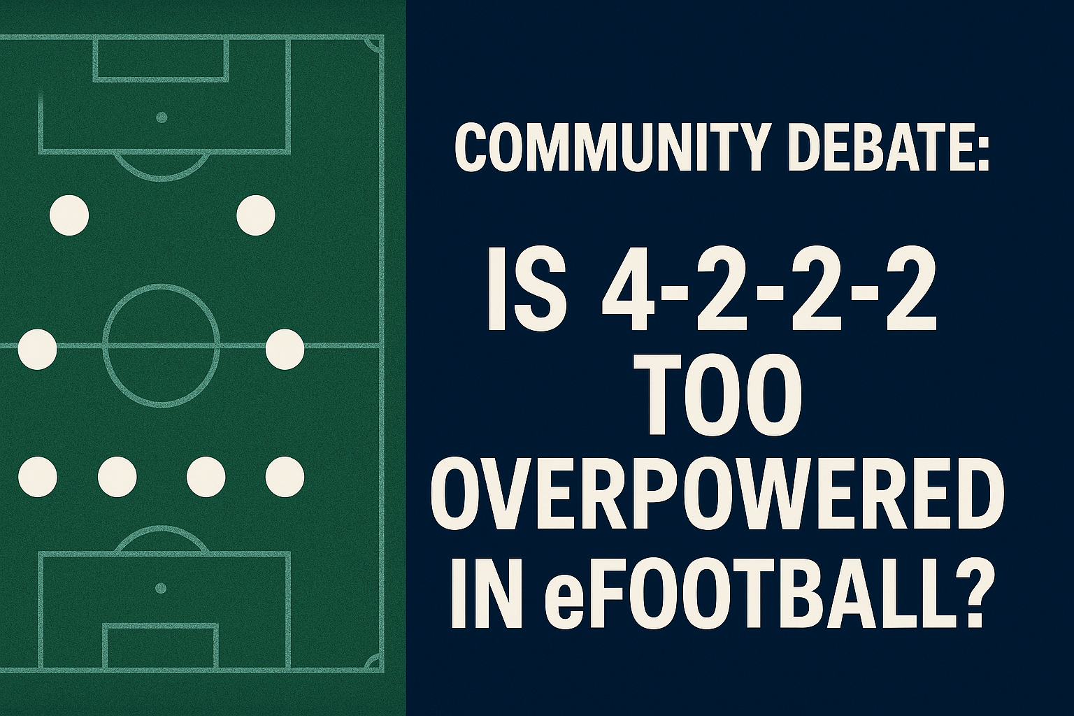 Read more about the article Community Debate: Is 4-2-2-2 Too Overpowered in eFootball?