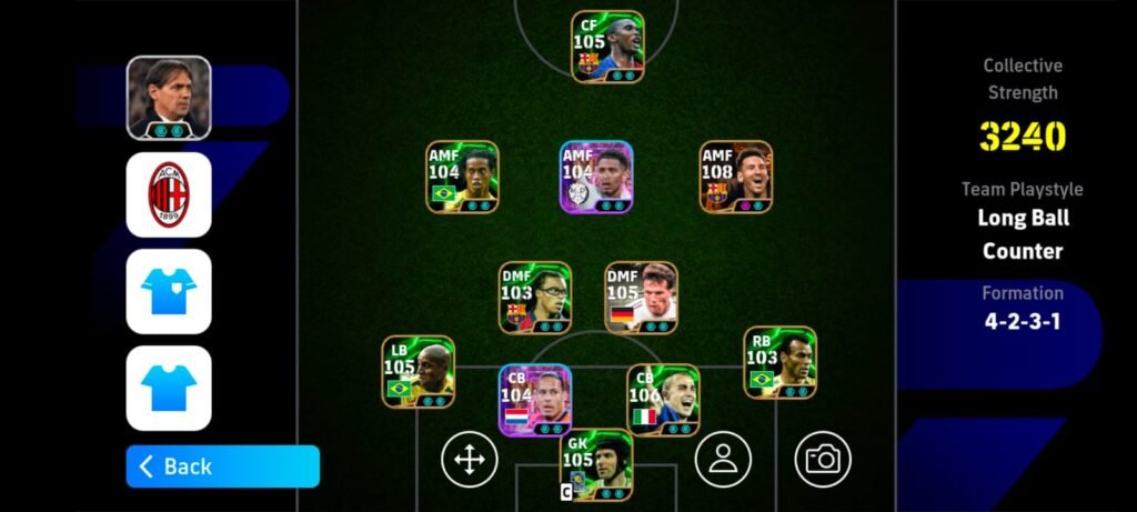4-2-3-1 formation efootball