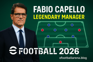 Read more about the article Fabio Capello Manager Guide in eFootball 2026