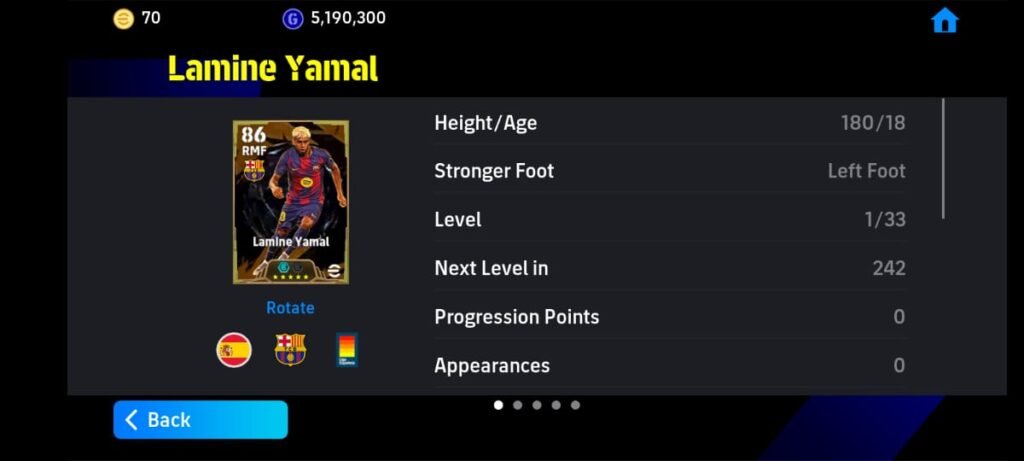 lamine yamal epic card