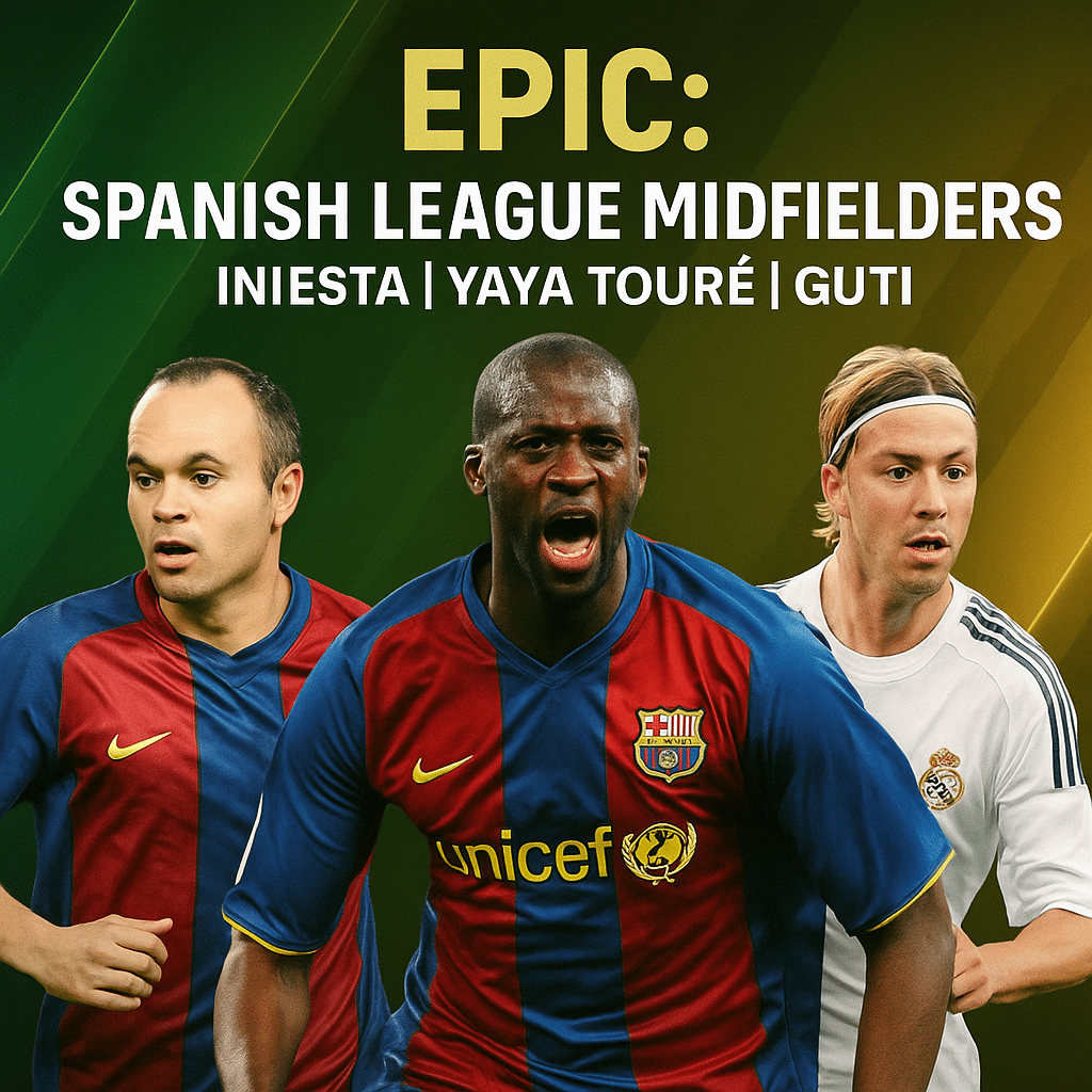 You are currently viewing Epic: Spanish League Midfielders in eFootball – Iniesta, Yaya Touré, and Guti