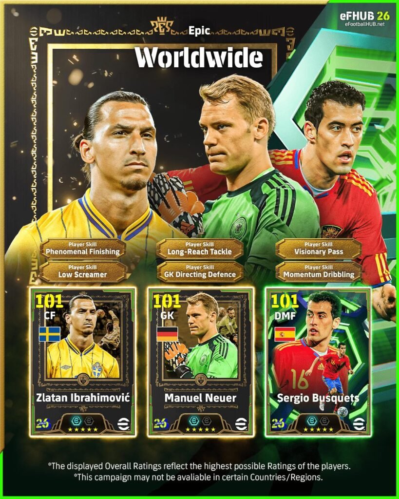 Worldwide eFootball campaign player update